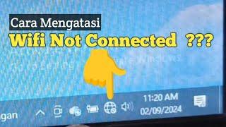 CARA MENGATASI WIFI LAPTOP/PC TIDAK BISA KONEKSI INTERNET