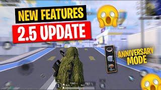 TOP 10 new Features in 2.5 UPDATE | PUBG 5th Anniversary Mode | New Pubg Update "2.5 Update"