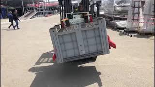 Forklift. TOYOTA  Лапы для ротатора. Сыпучие грузы. Вилочный погрузчик.