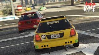 GTA V - The most intense race ever with the Honda Civic Type R EK9 