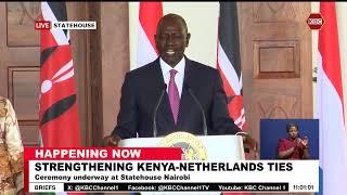 President Ruto FULL SPEECH during Kenya, Netherlands Joint Press Briefing