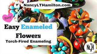 Easy Enameled Flowers: Torch-Fired Enameling!