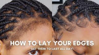 How To Lay Your Edges For Braids | Detailed Step-By-Step Tutorial | Products, Tools, Tips