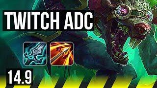 TWITCH & Nami vs JINX & Rumble (ADC) | 68% winrate, 11/1/0, Legendary | EUW Challenger | 14.9