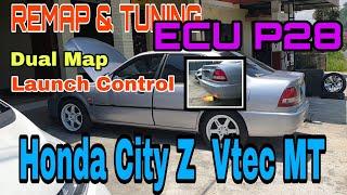 Remap & Tuning ECU P28 Honda City Z MT thn 2000 Launch Control+Pops n Bangs, Ganti ECU P28