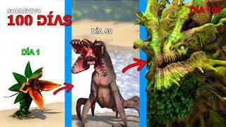 SOBREVIVO como KAIJU DEL BOSQUE 100 DÍAS en ARK y evoluciono en titán para acabar con Godzilla