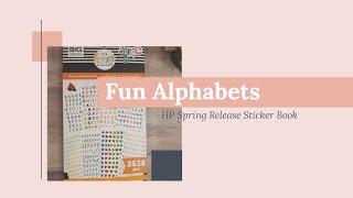 HP Fun Alphabets Flip Through| 2020 Spring Release | Krystal Klear Ideas