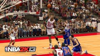 NBA 2K13 - Michael Jordan Highlights - Bulls vs. Knicks - 91-92 URB Roster Gameplay