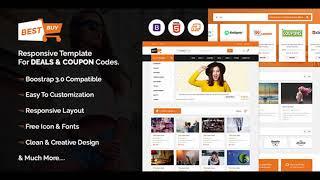 Bestbuy - Bootstrap Responsive template for deals & coupon codes | Themeforest Website Templates