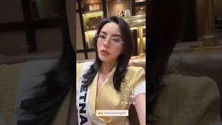 Hoa Hậu Kỳ Duyên với layout makeup làm tóc Fashionista tại Miss Universe 2024 Hoa Hậu Hoàn Vũ 2024