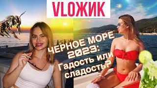 VLOG Поездка на Черное море 2023 / Лазаревское, Сочи / Нас отравили , напали осы ,  разгар сезона