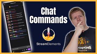 How to: StreamElements chat commands and timers!