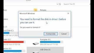 You need to format the disk before you can use it Solution 100% Working