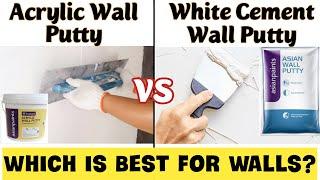 Acrylic Wall Putty Vs Cement Putty- Price| Best Wall Putty in India