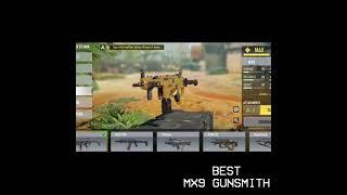 Best MX9 Gunsmith Call of duty mobile #shorts #callofduty