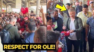 Fans in India went crazy after Ole Gunnar Solskjaer arrived at airport | Manchester United News