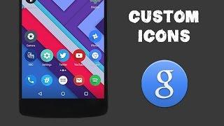 CUSTOM ICONS ON GOOGLE NOW LAUNCHER! - Tutorial