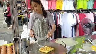 [Food] Roti Mae, Thailand Street Food | Beautiful Thai Lady cooking for us!