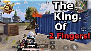 The King of 2 Fingers! | Best 2 Finger + No Gyroscope Player Gameplay |  PUBG Mobile