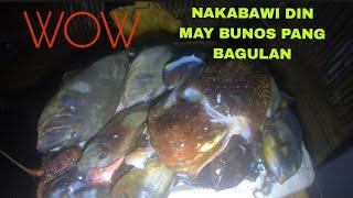 NIGHT SPEARFISHING .. cortes S.D.S....nakabawi din.. may BUNOS pang bagulan..