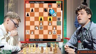  18-Year-Old Prodigy Denis Lazavik STUNS Magnus Carlsen | World Rapid Chess 2024!