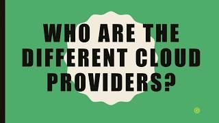 What is the best Cloud provider || Different Cloud Vendors ||