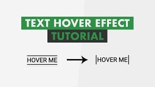 Awesome Text Hover Effect Using Only HTML & CSS