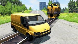 Cars vs Rails – BeamNG.Drive