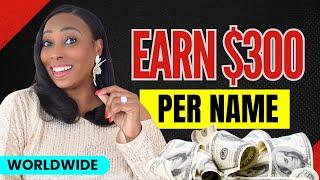 Get Paid US$300 Naming Businesses Online: Payment Proof (Worldwide)