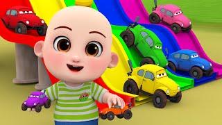 Baby Shark - Baby songs cute baby toy car color pool play - Nursery Rhymes & Kids Songs