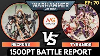 NEW Detachment Tyranids vs Necrons 1500pts | Warhammer 40k 10th Ed Battle Report Ep70