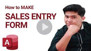 How to create Simple SALES ENTRY FORM in Microsoft Access.