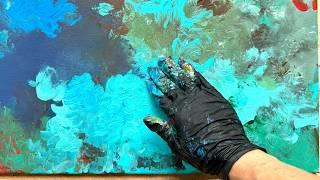 Abstract painting - intuitively find inner peace - finger painting! Technique for beginners