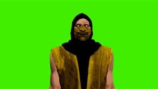 Green Screen Mortal Kombat Scorpion  Version 2 Fighting Part 1