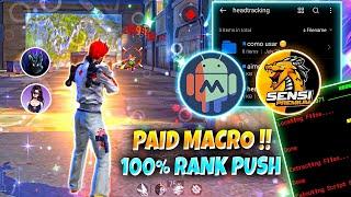 New Scarlet Brazilian  Macro PANEL FF For Android ⭕ | Macrodroid Free Fire Headshot Setting