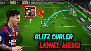 Honest Review - New 108 Rated Blitz Curler Lionel Messi Gameplay in eFootball 2025