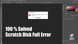 100 % Solved Scratch Disk Full Error In Photoshop CC 2020 | Photoshop Memory Error | Could not open