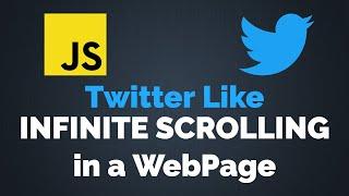 Infinite Scrolling in a Web Page using JavaScript