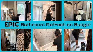 EPIC Bathroom Refresh on a Budget | Deep Clean and Decorate with Me | Shyvonne Melanie TV