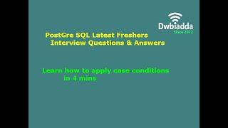 Learn how to apply case conditions in 4 mins | PostgreSQL Tutorial