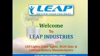 Leap industries- Leading manufacturer of LED, Solar lights and Lithium battery packs.