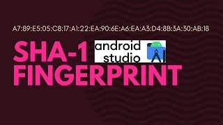 How to get the SHA-1 fingerprint certificate in Android Studio? Gradle signingReport
