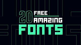 Top 20 Amazing Free Fonts||Best fonts||Cool Fonts Download || Font || T graphics