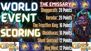 Gems of War World Event Scoring Nov. 14th 2022 / The Emissary