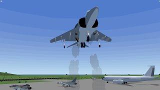 Tiny Combat Arena - Harrier vertical takeoff to forward flight