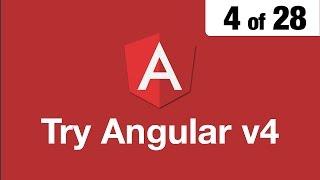 Try Angular v4 // 4 of 28 // Ng Generate New Component