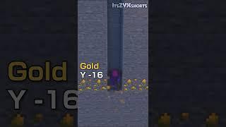 The BEST Minecraft Y-Levels For MINING!! (Save For Later) #shorts