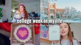 OU COLLEGE WEEK IN MY LIFE I birthday, snow days, valentines day