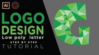 How to design a low poly logo | logo design in adobe illustrator