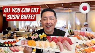 All You Can Eat SUSHI Buffet in Tokyo Japan  Unlimited Sushi for $25!  Tokyo Restaurants in Japan